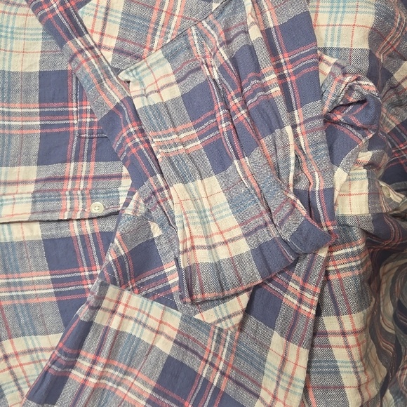 Rails-Wyatt in 'Ocean Tangerine' 100% Cotton Long Sleeve Button Down-Size XL - Picture 15 of 17